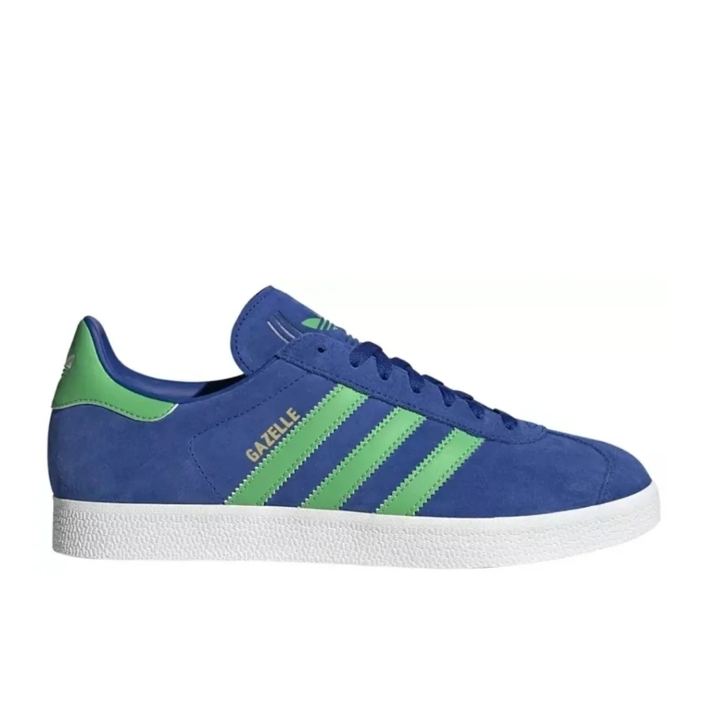 New! Adidas Originals Gazelle Shoes in Royal Blue Green